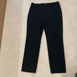 NYDJ Womens 12 Stretch Knit Elegant Black Trousers